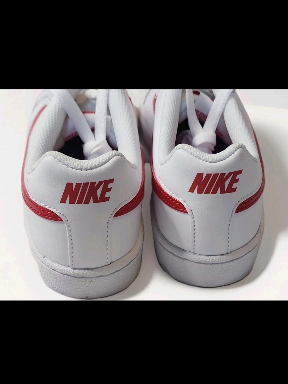 Nike Court Royale Women's Shoe Size 7 In White And Collegiate Red - Picture 5 of 8